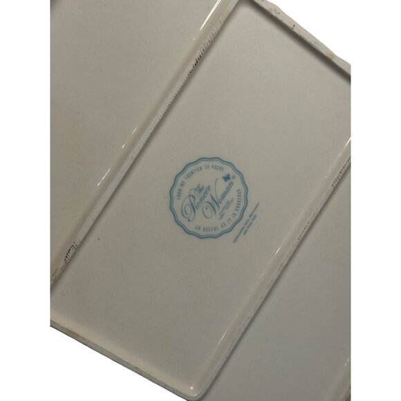 Pioneer Woman Rectangular Ceramic Baking Dish W/ Handles 13x9 Inches Rose Design - Picture 5 of 9